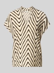 Regular Fit T-Shirt aus Viskose-Mix von Tom Tailor Beige - 30