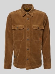 Corduroy jack met knoopsluiting van camel active Bruin - 12