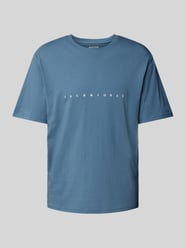 T-Shirt mit Label-Print Modell 'STAR' von Jack & Jones Blau - 31