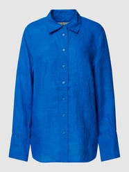 Leinenbluse mit Hemdblusenkragen Modell 'LOVISA' von Gina Tricot Blau / Türkis - 13