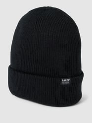 Beanie mit Label-Detail Modell 'KINABALU' von Barts Schwarz - 29