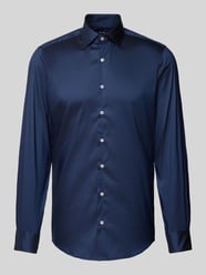 Slim Fit Business-Hemd mit Kentkragen von Eterna Blau - 38