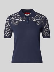 Sweter z dzianiny o kroju slim fit z czystej bawełny model 'LONZA' od MAX&Co. - 2