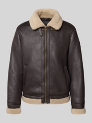 Jacke in Leder-Optik mit Kragen aus Teddyfell von GUESS - 16