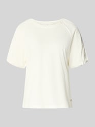 T-shirt o kroju regular fit z dodatkiem wiskozy model 'Ruffel' od Fynch-Hatton - 39