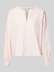 Bluzka o kroju regular fit z dekoltem w serek od Lanius Fuksjowy - 44
