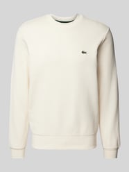 Sweatshirt mit Label-Badge von Lacoste Beige - 38