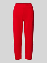 Regular Fit Sweatpants mit verkürztem Schnitt von Christian Berg Woman Rot - 18