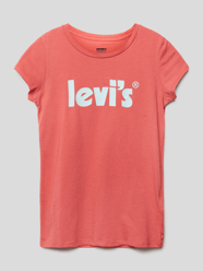 T-Shirt mit Label-Print Modell 'MEDIEVAL' von Levi’s® Kids Orange - 32