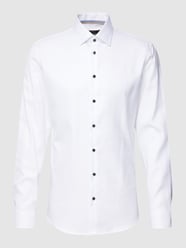 Slim Fit Business-Hemd mit Kentkragen von Jake*s Weiß - 26