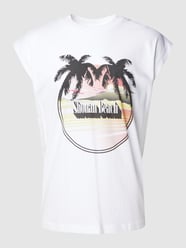 Tank Top mit Motiv-Print Modell 'Frilli' von Drykorn Weiß - 38