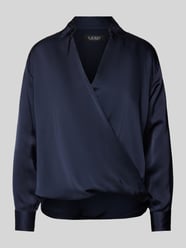 Bluse in Wickel-Optik Modell 'JAYLAH' von Lauren Ralph Lauren Blau - 22