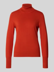 Regular Fit Rollkragenpullover aus Viskose-Mix von Jake*s Collection Orange - 27