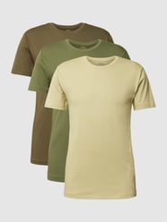 T-shirt z wyhaftowanym logo w zestawie model ‘Crew’ od Polo Ralph Lauren Underwear Zielony - 34