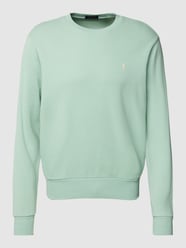 Sweatshirt in unifarbenem Design mit Label-Stitching von Polo Ralph Lauren Türkis - 37