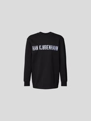 Longsleeve mit Label-Print von HAN Kjobenhavn Schwarz - 4