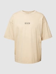 T-Shirt mit Logo-Print von REVIEW Beige - 21