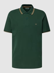 Poloshirt mit Strukturmuster von Selected Homme Grün - 33