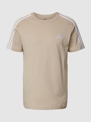 T-Shirt mit Label-Stitching von ADIDAS SPORTSWEAR Beige - 4