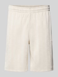 Regular Fit Sweatshorts mit Monogramm-Logo-Print von Lacoste Beige - 12