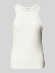 Tanktop mit Feinripp Modell 'BALI' von Mango Weiß - 39