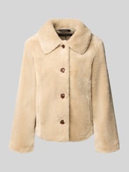 Jas van teddyfleece met knoopsluiting model 'CARLINNO' van b.young Beige - 17