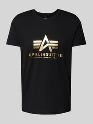 T-Shirt mit Label-Print von Alpha Industries Grau - 33