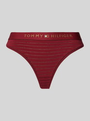 String mit elastischem Logo-Bund Modell 'HERITAGE' von TOMMY HILFIGER Rot - 37