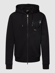 Bluza rozpinana z detalem z logo model ‘Rabbit’ od ARMANI EXCHANGE Czarny - 36