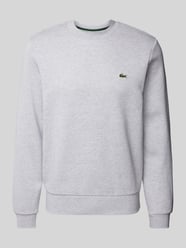 Sweatshirt mit Label-Badge von Lacoste Grau - 34