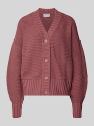 Strickcardigan mit gerippten Abschlüssen von JAKE*S STUDIO WOMAN Pink - 43