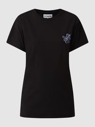 T-shirt van biologisch katoen  van On Vacation Grijs / zwart - 40