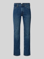 Straight Fit Jeans mit Label-Patch Modell 'TRAMPER' von Mustang Blau - 10