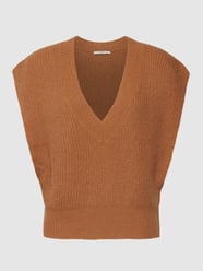 Top in Strick-Optik von edc By Esprit Braun - 34