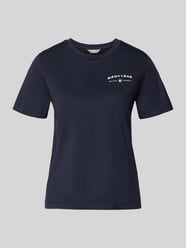 t-shirt z nadrukiem z logo i okrągłym dekoltem od GANT - 25