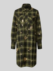 Knielanges Hemdblusenkleid mit Pailletten Modell 'MARTERA' von 0039 Italy - 27