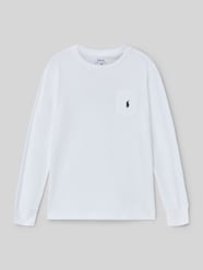 Regular Fit koszulka z długim rękawem z czystej bawełny od Polo Ralph Lauren Kids - 3