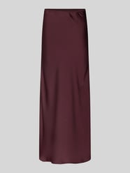 Maxirock aus Satin Modell 'Vicky' von Neo Noir Bordeaux - 6