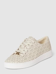 Sneakersy z nadrukiem z logo model ‘KEATON’ od MICHAEL Michael Kors Biały - 33