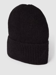 Beanie met ribstructuur, model 'IAIVO' van ICHI Grijs / zwart - 38