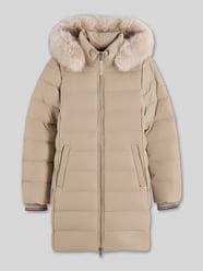 Steppmantel mit Teddyfell-Kapuze Modell 'TYRA' von Tommy Hilfiger Beige - 45