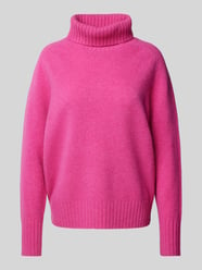 Wollpullover mit gerippten Abschlüssen von Fynch-Hatton Pink - 14