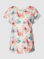 T-shirt met all-over print van Christian Berg Woman Oranje - 44