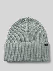 Czapka beanie z czystej bawełny od Marc O'Polo Zielony - 16