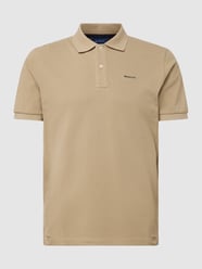 Poloshirt mit Seitenschlitzen Modell 'Pique' von Gant Beige - 13