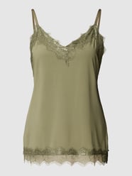 Top in lingerielook, model 'Bicco' van FREE/QUENT Groen - 17