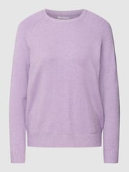 Gebreide pullover met raglanmouwen, model 'LESLY' van Only Paars - 32