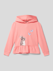 Hoodie met motiefprint van Tom Tailor Rood - 12