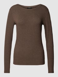 Gebreide pullover met structuurmotief, model 'Sulikko' van Opus Bruin - 9