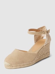 Buty na koturnie ze sprzączką model ‘CAROL’ od Castañer Beżowy - 18
